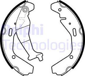 Delphi LS1990 - Bremžu loku komplekts www.autospares.lv