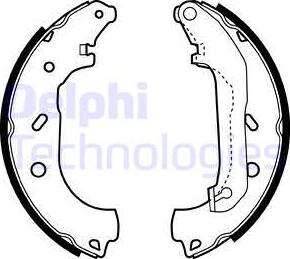 Delphi LS1940 - Brake Shoe Set www.autospares.lv