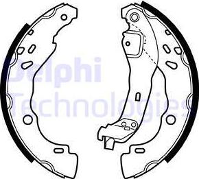 Delphi LS1968 - Brake Shoe Set www.autospares.lv