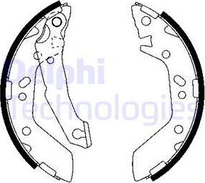 Delphi LS1909 - Brake Shoe Set www.autospares.lv