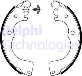 Delphi LS1904 - Bremžu loku komplekts www.autospares.lv