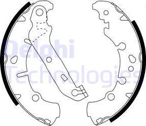 Delphi LS1912 - Brake Shoe Set www.autospares.lv