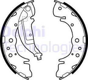 Delphi LS1986 - Brake Shoe Set www.autospares.lv