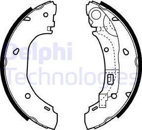 Delphi LS1925 - Bremžu loku komplekts www.autospares.lv