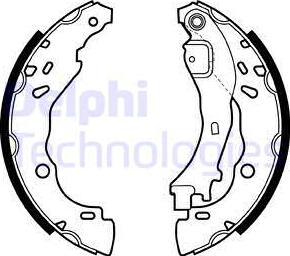 Delphi LS1975 - Brake Shoe Set www.autospares.lv