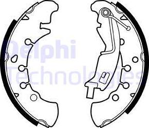 Delphi LS1973 - Brake Shoe Set www.autospares.lv