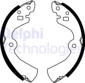 Delphi LS1494 - Brake Shoe Set www.autospares.lv