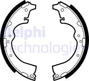 Delphi LS1409 - Brake Shoe Set www.autospares.lv