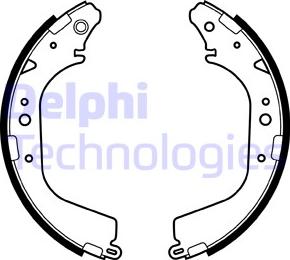 Delphi LS1408 - Brake Shoe Set www.autospares.lv