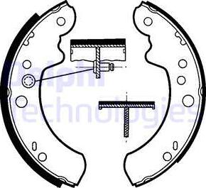 Delphi LS1418 - Bremžu loku komplekts www.autospares.lv