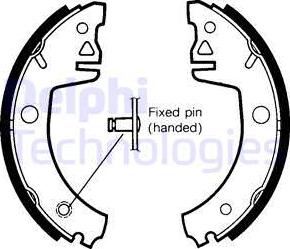 Delphi LS1438 - Bremžu loku komplekts www.autospares.lv