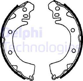 Delphi LS1471 - Brake Shoe Set www.autospares.lv