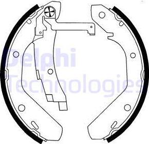 Delphi LS1594 - Bremžu loku komplekts autospares.lv