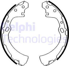 Delphi LS1553 - Bremžu loku komplekts www.autospares.lv