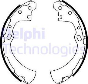 Delphi LS1505 - Brake Shoe Set www.autospares.lv