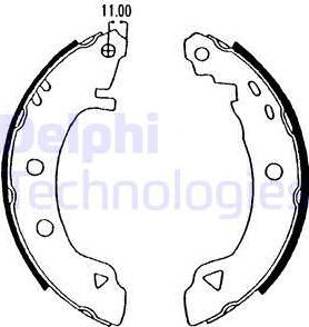 Delphi LS1575 - Bremžu loku komplekts www.autospares.lv