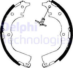 Delphi LS1654 - Brake Shoe Set www.autospares.lv