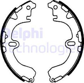 Delphi LS1601 - Brake Shoe Set www.autospares.lv