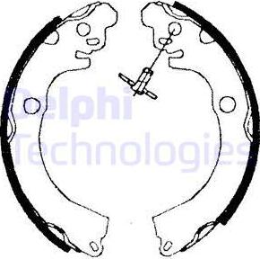 Delphi LS1678 - Brake Shoe Set www.autospares.lv