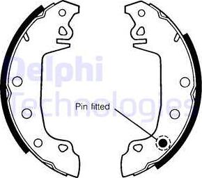 Delphi LS1142 - Brake Shoe Set www.autospares.lv