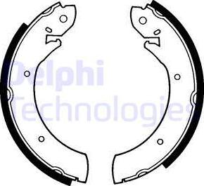 Delphi LS1179 - Brake Shoe Set www.autospares.lv