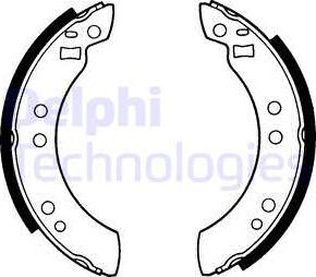 Delphi LS1173 - Bremžu loku komplekts autospares.lv