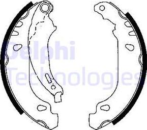 Delphi LS1848 - Brake Shoe Set www.autospares.lv