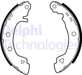 Delphi LS1869 - Bremžu loku komplekts www.autospares.lv