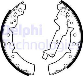 Delphi LS1883 - Brake Shoe Set www.autospares.lv