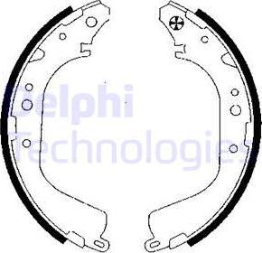 Delphi LS1834 - Brake Shoe Set www.autospares.lv