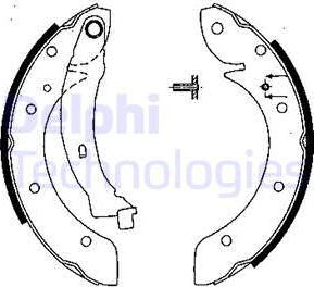 Delphi LS1838 - Brake Shoe Set www.autospares.lv