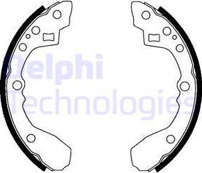 Delphi LS1824 - Bremžu loku komplekts www.autospares.lv