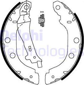 Delphi LS1828 - Bremžu loku komplekts www.autospares.lv