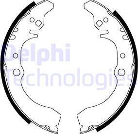 Delphi LS1823 - Brake Shoe Set www.autospares.lv