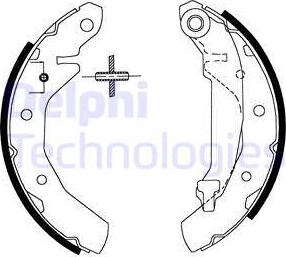 Delphi LS1822 - Bremžu loku komplekts www.autospares.lv