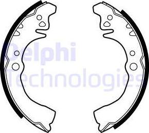 Delphi LS1875 - Brake Shoe Set www.autospares.lv