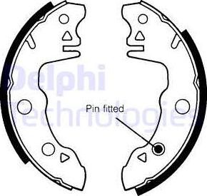 Delphi LS1391 - Brake Shoe Set www.autospares.lv