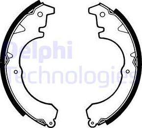 Delphi LS1358 - Brake Shoe Set www.autospares.lv