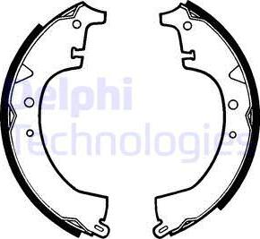 Delphi LS1353 - Brake Shoe Set www.autospares.lv