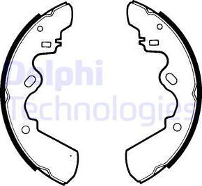 Delphi LS1310 - Brake Shoe Set www.autospares.lv