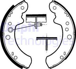 Delphi LS1313 - Bremžu loku komplekts www.autospares.lv