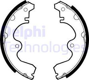 Delphi LS1333 - Brake Shoe Set www.autospares.lv