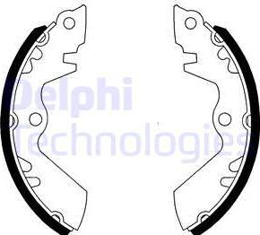 Delphi LS1337 - Brake Shoe Set www.autospares.lv