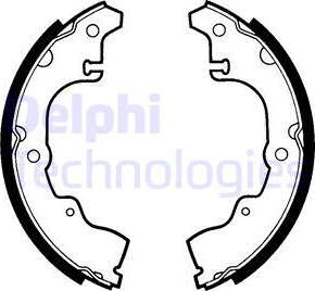 Delphi LS1320 - Brake Shoe Set www.autospares.lv