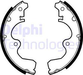 Delphi LS1294 - Brake Shoe Set www.autospares.lv