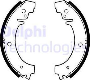 Delphi LS1219 - Brake Shoe Set www.autospares.lv