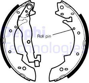 Delphi LS1233 - Brake Shoe Set www.autospares.lv