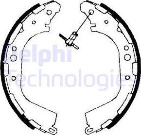 Delphi LS1709 - Brake Shoe Set www.autospares.lv