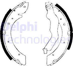 Delphi LS1714 - Brake Shoe Set www.autospares.lv