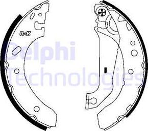 Delphi LS1782 - Bremžu loku komplekts www.autospares.lv